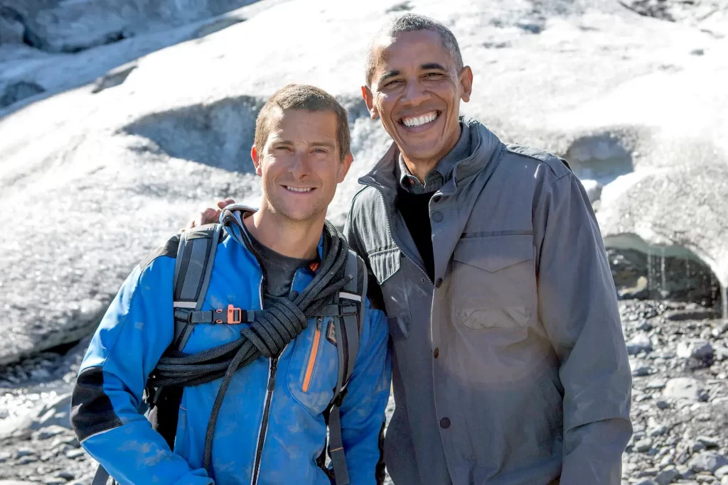 President Barack Obama and Bear Grylls.