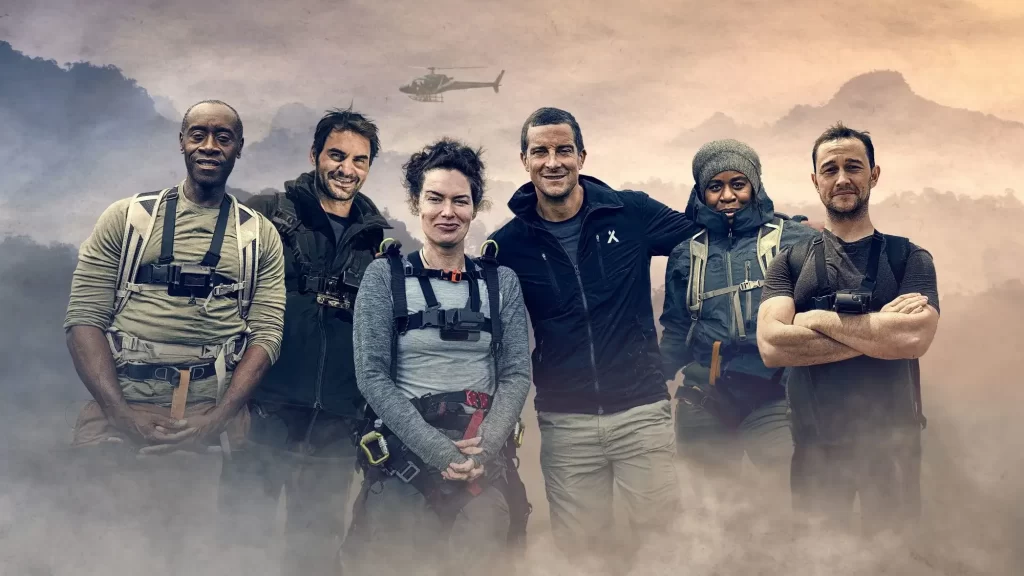 Celebrities who run wild with Bear Grylls.