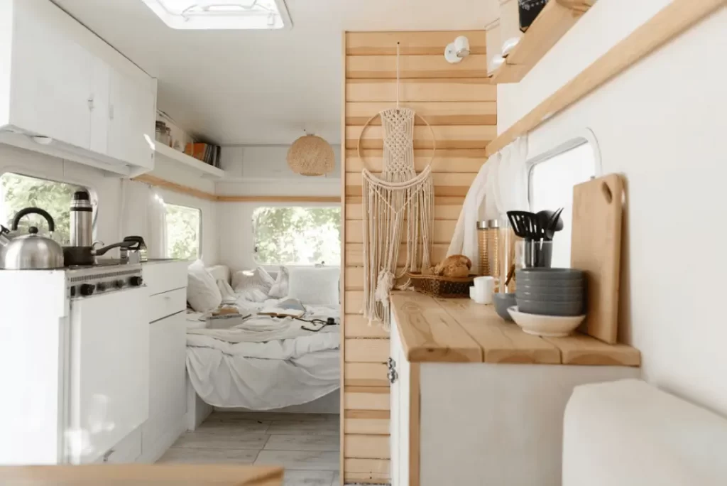 Interior of a recreational vehicle.