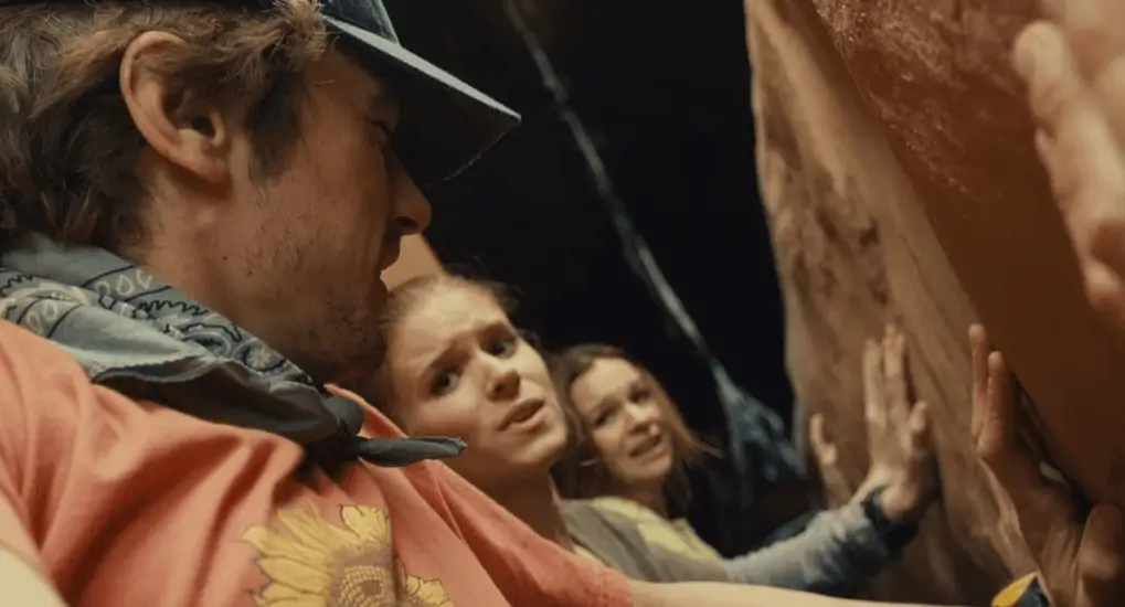 James Franco Kate Mara and Amber Tamblyn in 127 Hours.