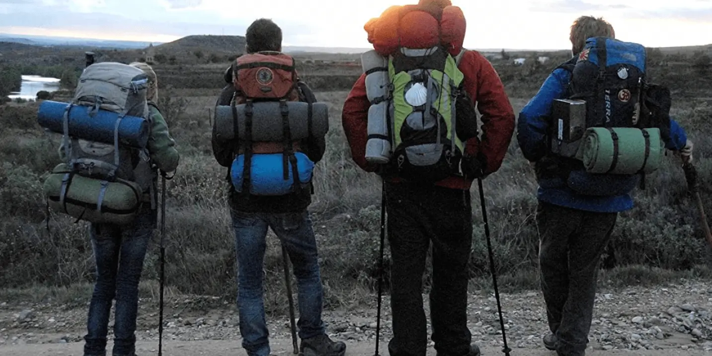 The Way. an outdoor movie in the Camino de Santiago.