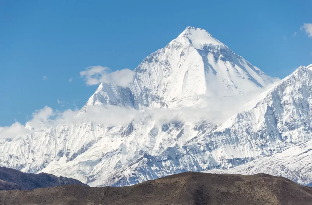 Dhaulagiri, the seventh of all 14 eight-thousanders.